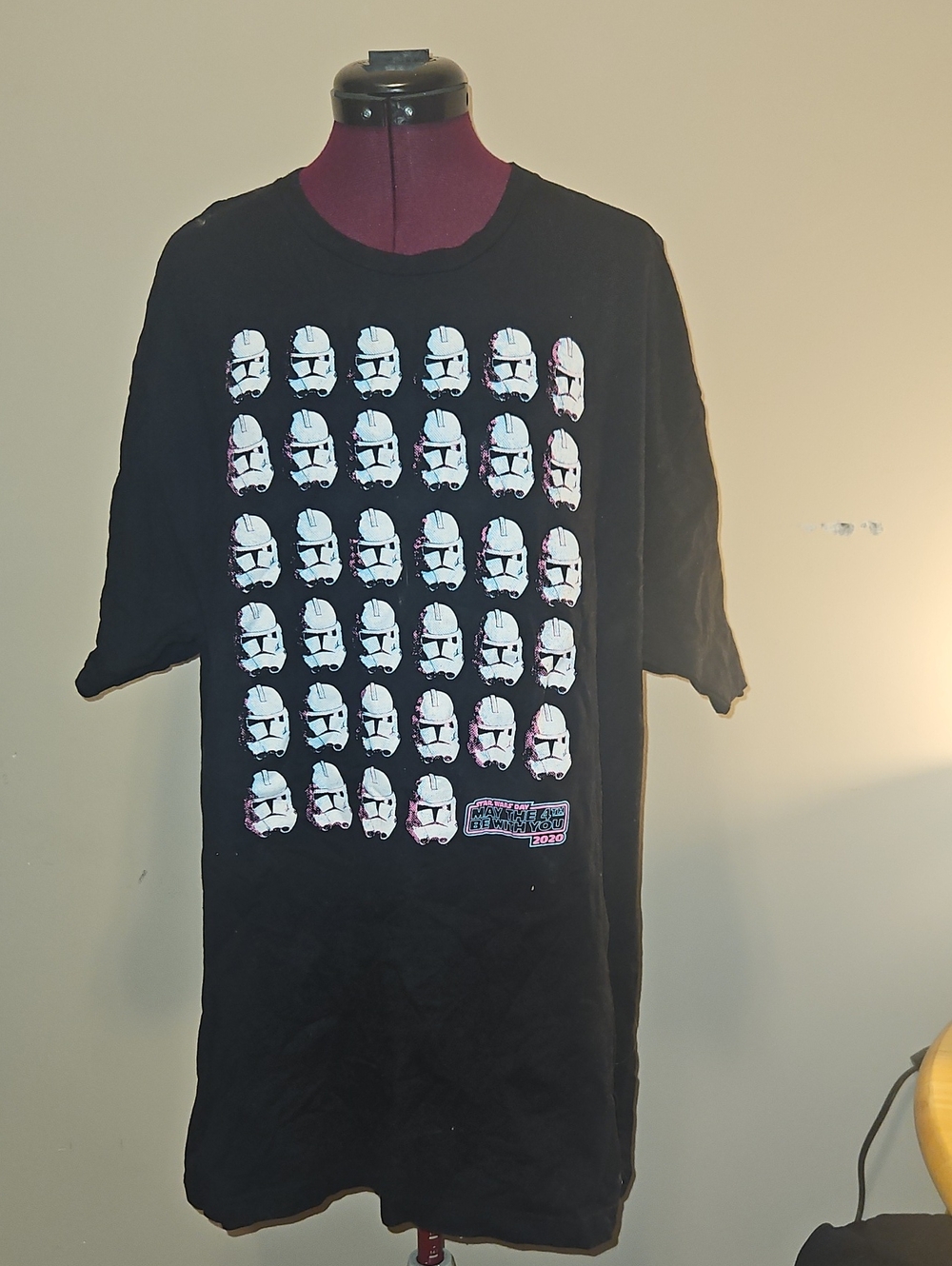 Disney Star Wars Black T-Shirt with White Logo Print